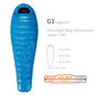 Purilite Select Lightweight Goose Down Sleeping Bag | 800FP Backpacking Winter Camping Mummy Sleeping Bag