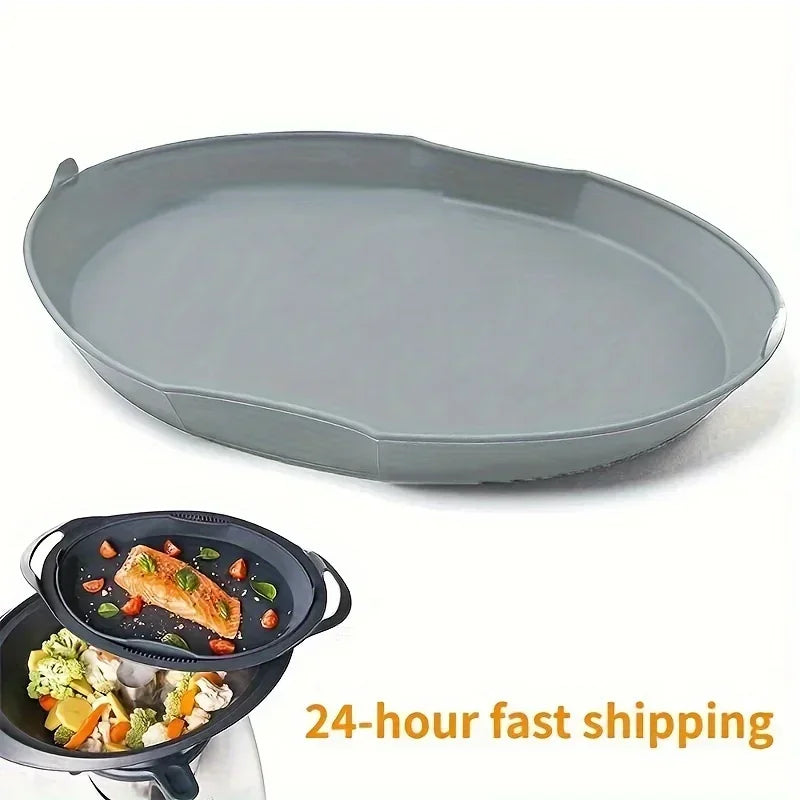 Purilite Select Silicone Heat-Resistant Pan | Kitchen Heating Plate Accessory | High-Temperature Silicone Cooking Insert - PuriLite