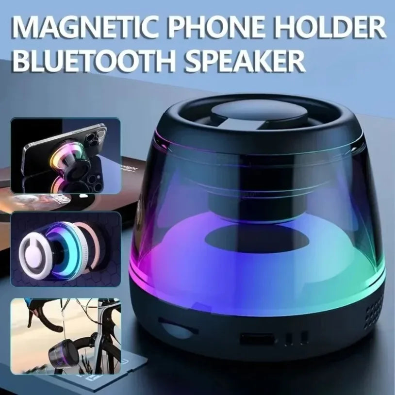 Purilite Select 2024 Mini Pocket Bluetooth Speaker Magnetic RGB Ambient Light TWS Stereo MP3 Player