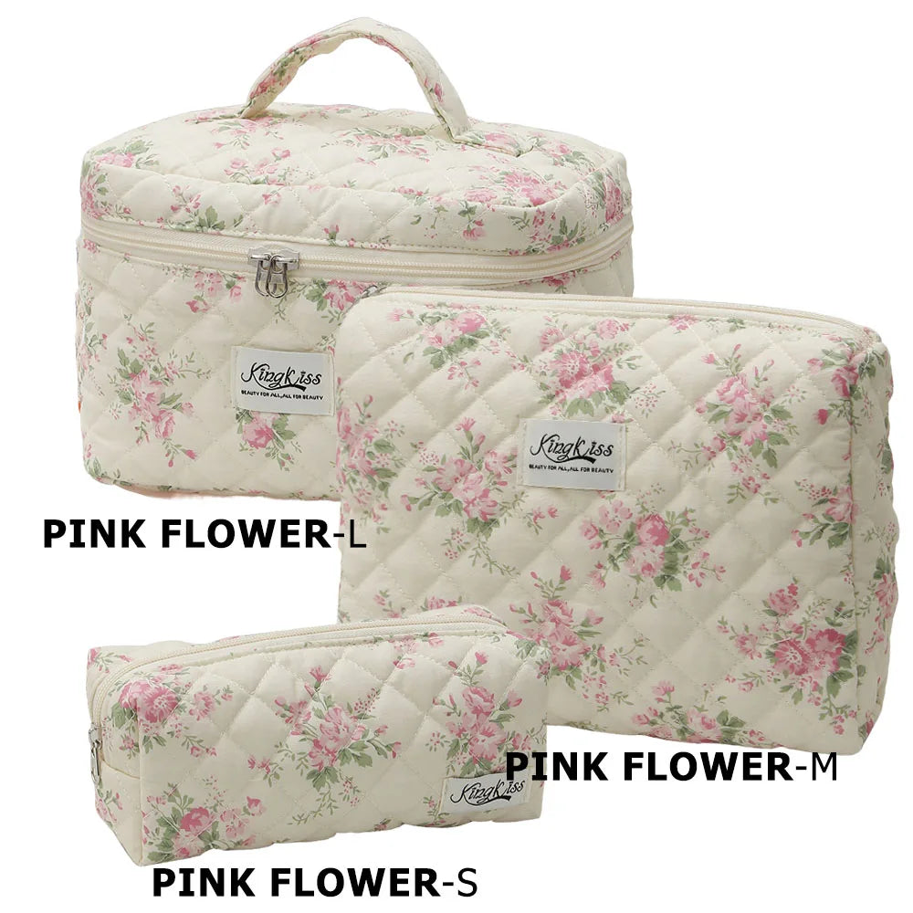 Purilite Select Quilted Cotton Makeup Bag