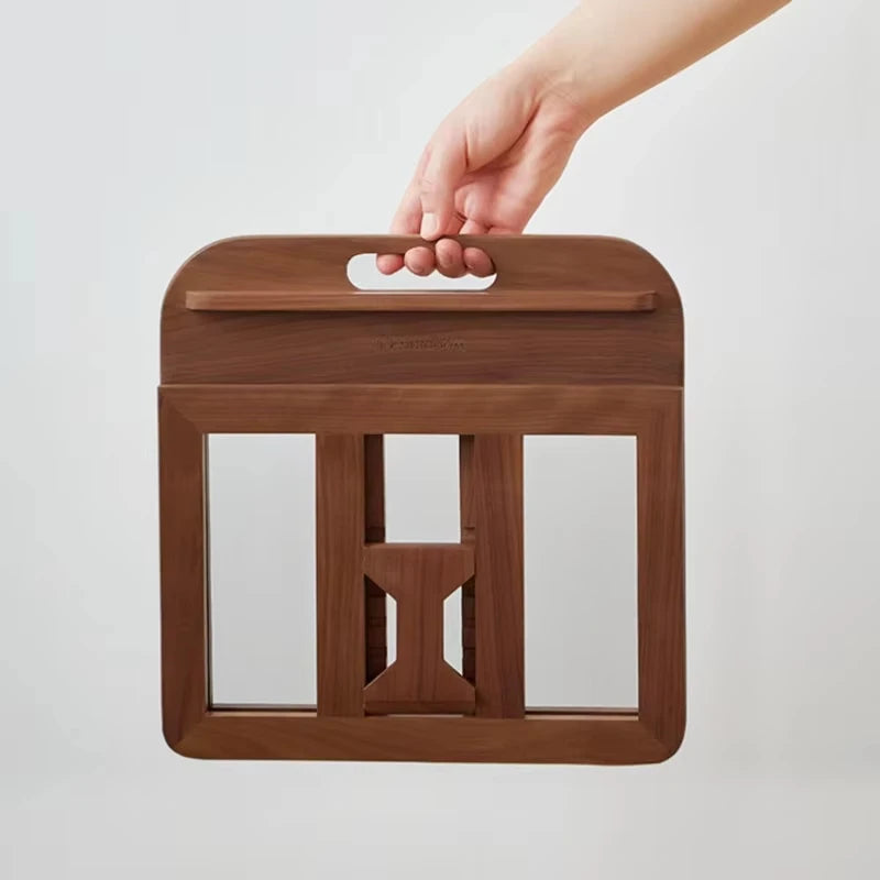 Purilite Select Adjustable Wooden Reading Stand for Books, Tablets, Notebooks, and Study Support with Multi-Angle Viewing - PuriLite