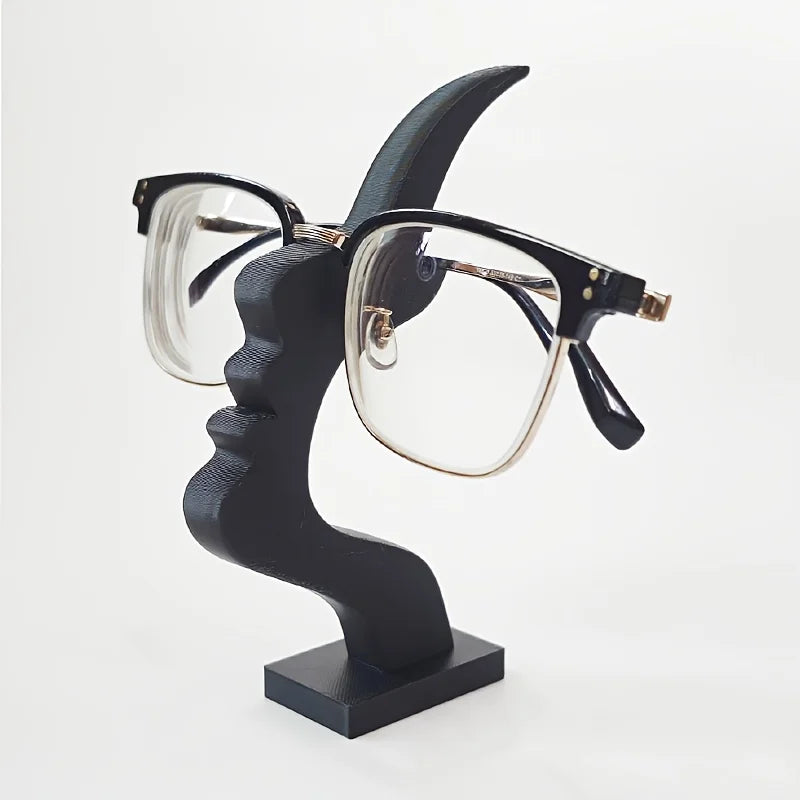 Purilite Select Unique Curved Eyeglass Holder Stand – Secure & Artistic Storage Solution for Desk or Nightstand
