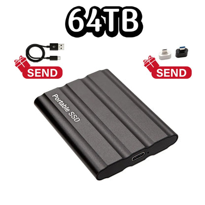 Purilite Select Portable External SSD USB 3.1 Type-C High-Speed Solid State Drive 1TB, 2TB, 4TB, 8TB, 12TB, 16TB, 32TB, 64TB & 128TB for Laptop, Desktop, Windows, macOS & Android