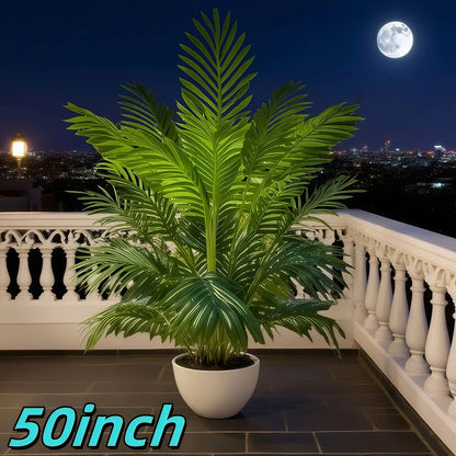 Purilite Select 50-Inch Artificial Palm Tree – Realistic Large Faux Tropical Plant for Indoor Outdoor Home, Garden, and Event Decor - PuriLite