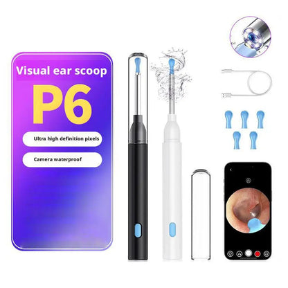 Purilite Select WiFi Visual Otoscope Ear Sticks HD1080P 4.2MM Mini Camera Earpick Wireless Endoscope for Ear Wax Cleaning
