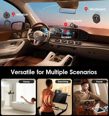 Purilite Select 2026 Upgraded Vacuum Suction Cup Phone Mount – 360° Adjustable Magnetic Holder