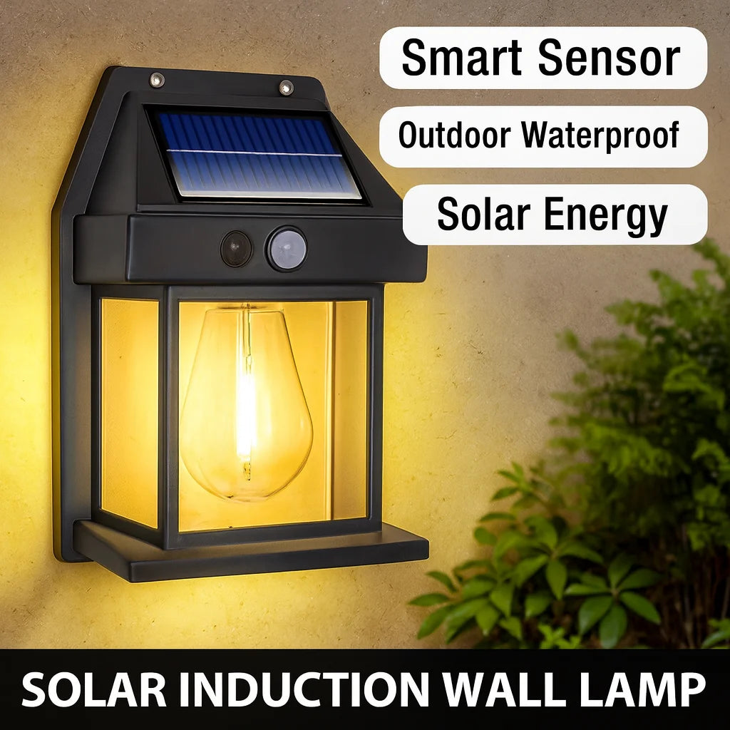 Solar Outdoor Waterproof LED Wall Light Powerful Solar Energy Lamp with Light Sensor for Garden Yard Fence House Decoration - PuriLite