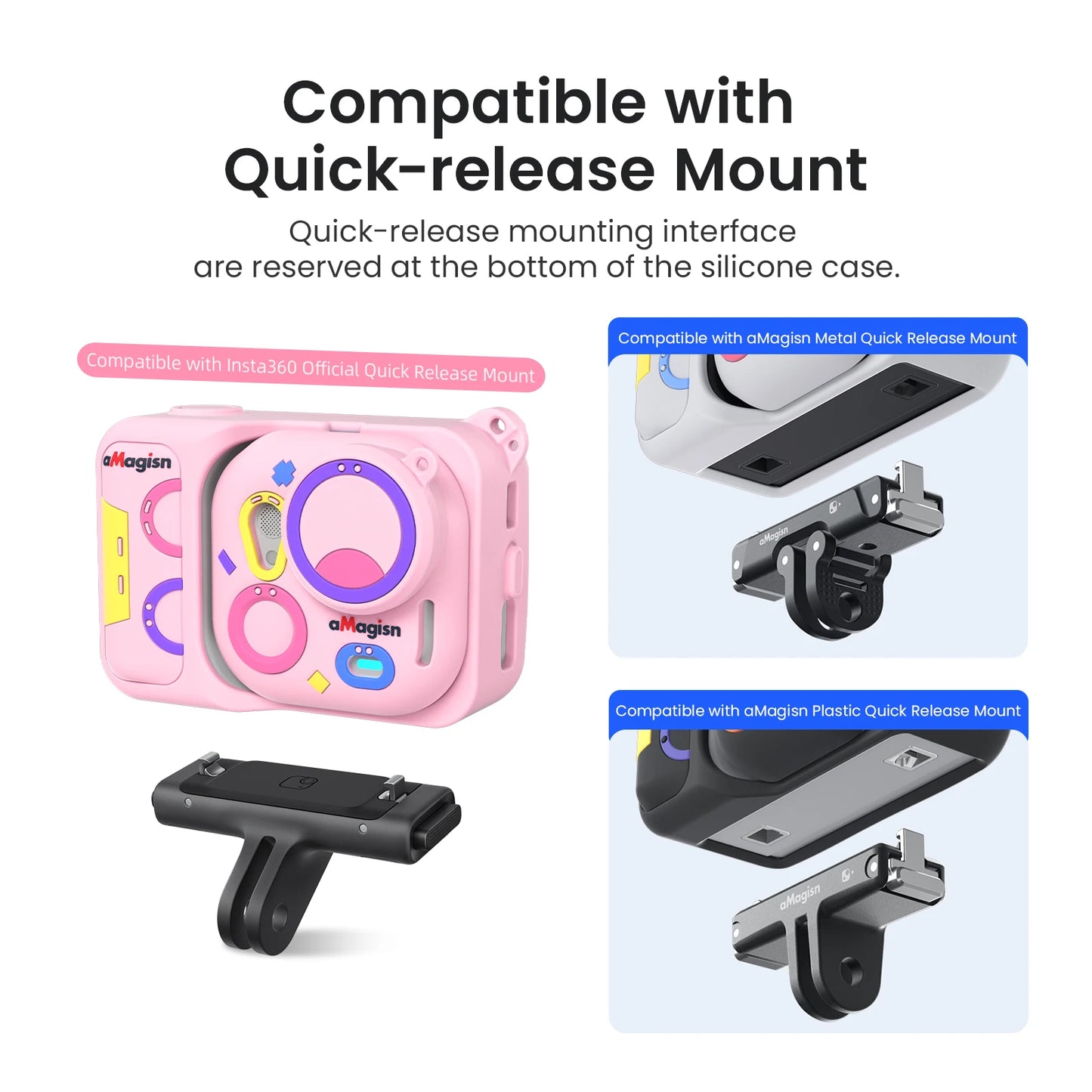 Purilite Select Silicone Protective Case – Anti-Loss Strap Go Ultra Protective Case with Detachable Lens Cap – Full Body  Shockproof Camera Cover