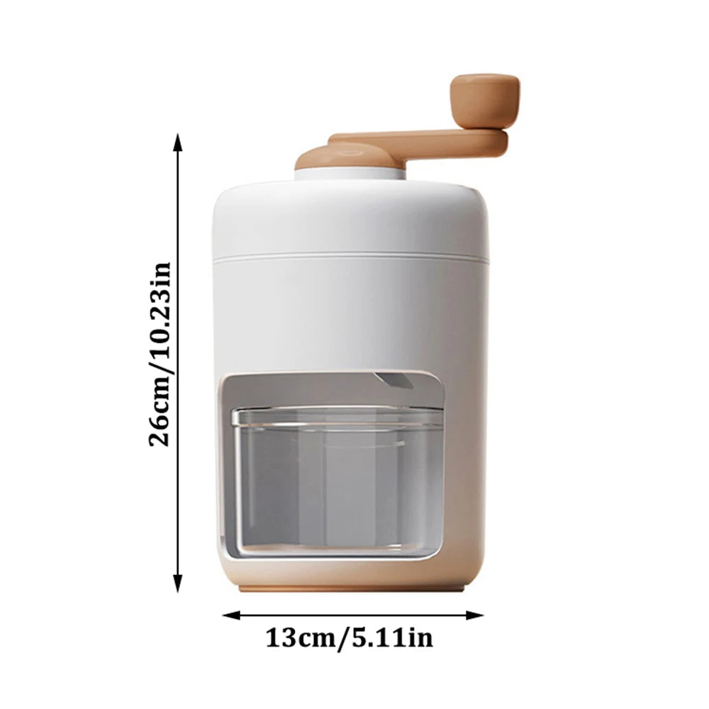 Purilite Select Manual Ice Shaver Machine | Portable Hand Crank Snow Cone & Slushy Maker with Stainless Steel Blade