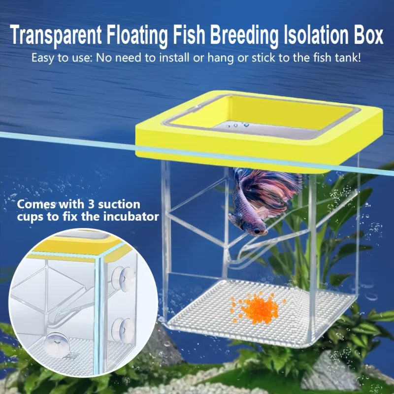 Floating Fish Breeding Isolation Box Aquarium Breeder Feeder Fish Tank – PuriLite