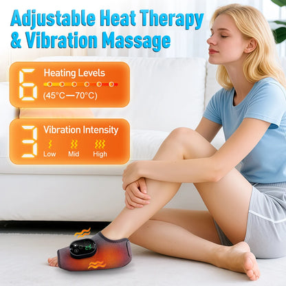 Purilite Select RevitaWrap™ 3-in-1 Heated Ankle, Calf & Foot Massager – Vibration Therapy, 6-Level Heat & Muscle Recovery in One Smart Wrap