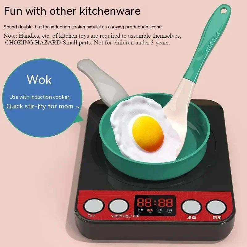 Kids Kitchen Toys Set 92/86/69/59PCS Play Kitchen Accessories Kit with Play Pots Pretend Food Cooking Toy Toddler Girls Boy Gift