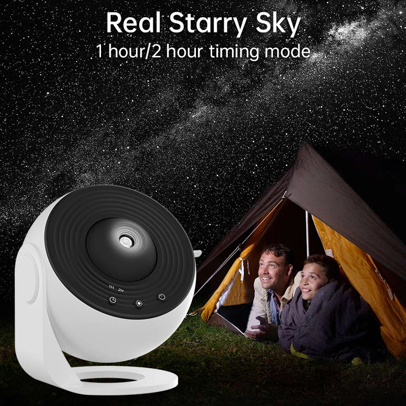 Purilite Select | Galaxy Projector Night Light | 360° Rotating Starry Sky Planetarium Lamp | 12-in-1 HD Film Discs | Kids Bedroom & Gift Decor