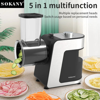 Purilite Select – 5-in-1 Electric Vegetable Cutter & Food Processor