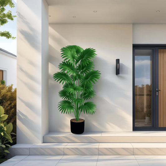 Purilite Select 43.3-Inch Artificial Palm Tree – Large Faux Tropical Plant for Indoor Outdoor Home and Event Decor (No Pot) - PuriLite