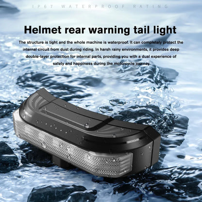 Purilite Select Bluetooth 5.4 Motorcycle Helmet Headset with Tail Light