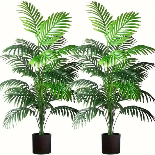 Purilite Select Artificial Areca Palm Plant Tree in Pot – 24 Leaves Realistic Faux Greenery for Indoor Home, Office, and Outdoor Decoration - PuriLite