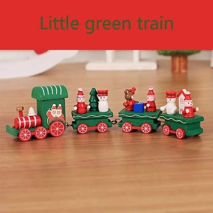 Purilite Select Wooden Christmas Train Ornament – Classic Holiday Tabletop Decoration & Christmas Gift
