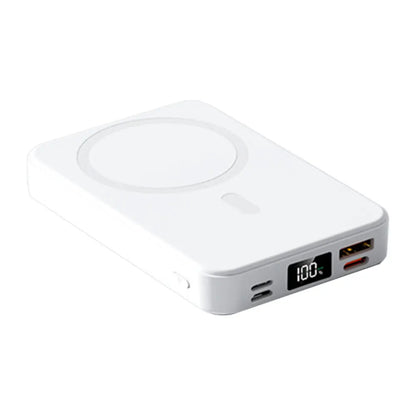 Purilite Select 10000mAh Magnetic Power Bank with Folding Stand – Portable Wireless Charger for iPhone &amp; Android