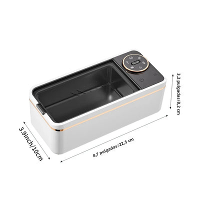 Purilite Select 55KHz Ultrasonic Cleaning Machine, Soundwave Deep Cleaner for Glasses, Jewelry, Dentures, Makeup Brushes & Small Accessories