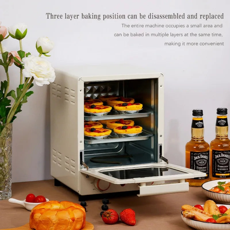 Purilite Select | 22L Electric Oven for Household Baking | 220V Multi-Function Tabletop Cake Oven with Auto Power Cut - PuriLite