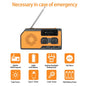 LOTOTG Portable Emergency Solar Power Radio Hand Crank Charging AM/FM Weather Radio Led Reading Flashlight Bank Phone Charger