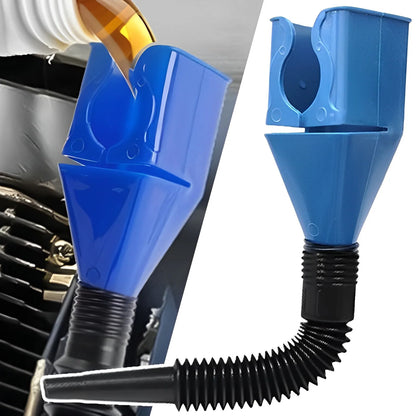 Purilite Select Telescopic Fuel Funnel Portable Foldable Oil Transfer Funnel for Engine Oil, Gasoline, Automotive, Garage, and Household Use