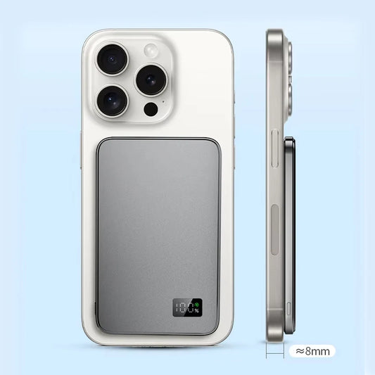 Purilite Select 3-in-1 Power Bank for MagSafe – Ultra-Thin 20W Magnetic Wireless Portable Charger