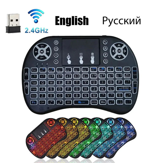 Purilite Select – I8 Mini Wireless Backlit Keyboard with Touchpad Mouse