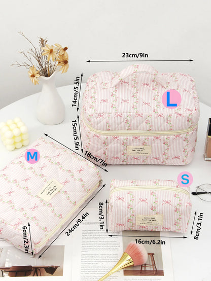 Purilite Select Quilted Cotton Makeup Bag