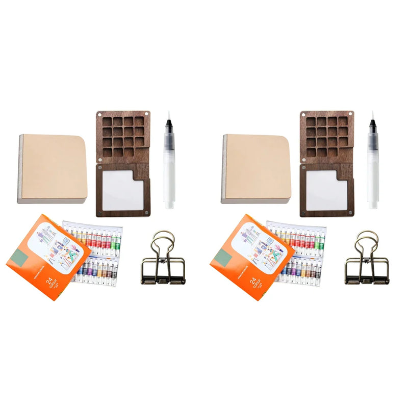 Purilite Select Portable 12-Color Watercolor Paint Box Set