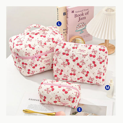 Purilite Select Quilted Cotton Makeup Bag