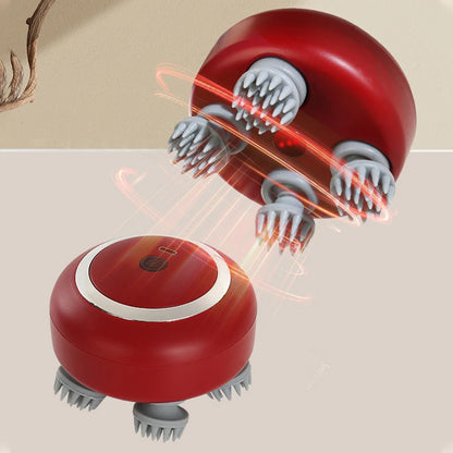 Purilite Select Advanced Head Massager with Red Light Therapy – Deep Kneading Scalp Care with Adjustable Speed & Soft Silicone Nodes