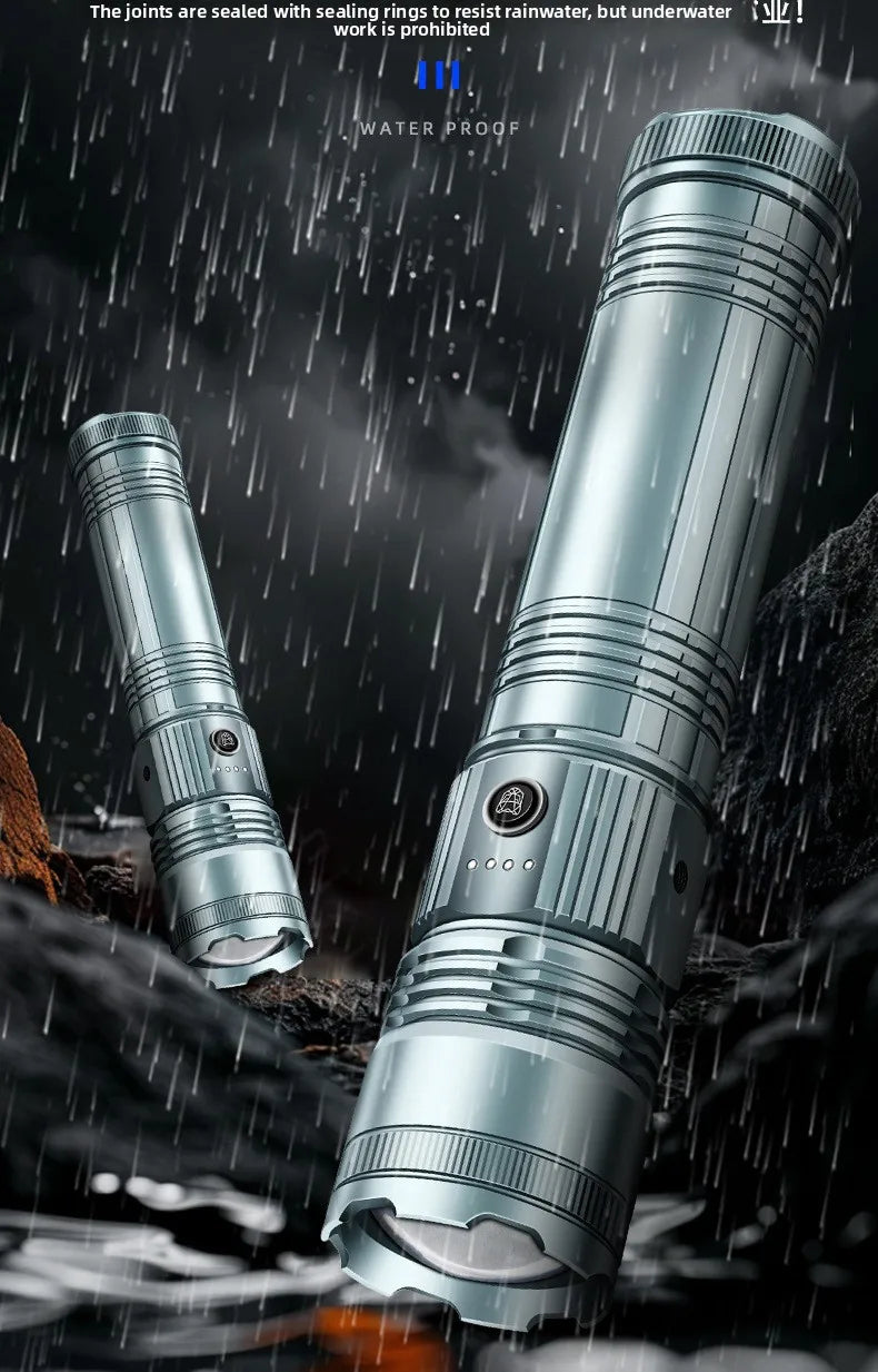 Purilite Select Long-Life Outdoor Super Bright Telescopic Flashlight White Laser Multi-Function