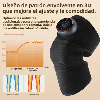 Purilite Select HeatPulse™ 5-Gear Electric Knee & Joint Massager – Intelligent Warm Compress & Vibration Therapy for Knees, Shoulders, and Neck