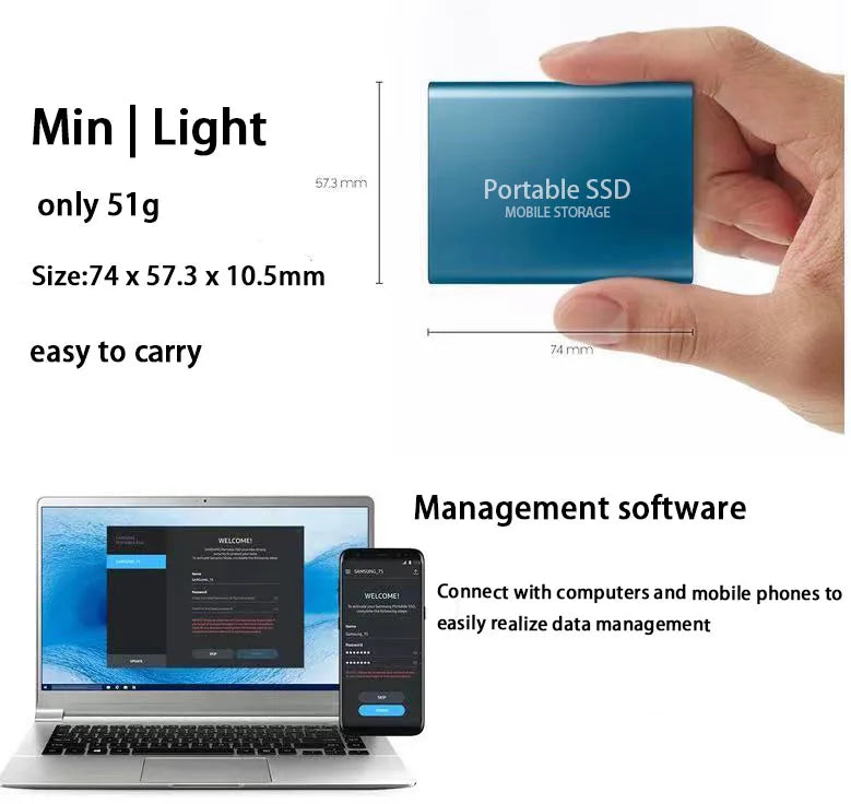 Purilite Select – Portable External SSD Hard Drive