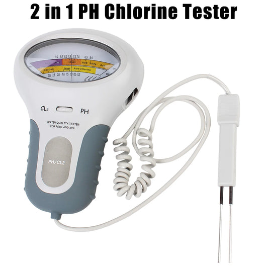 Purilite Select 2-in-1 Pool & Spa Water Quality Tester pH & Chlorine Meter (PC-102)