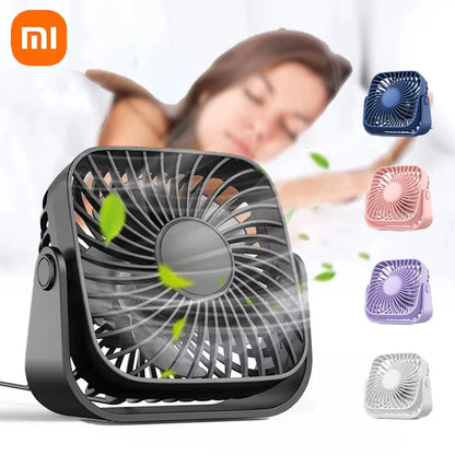 Purilite Select – USB Mini Desk Fan with 360° Rotation &amp; 3-Speed Cooling