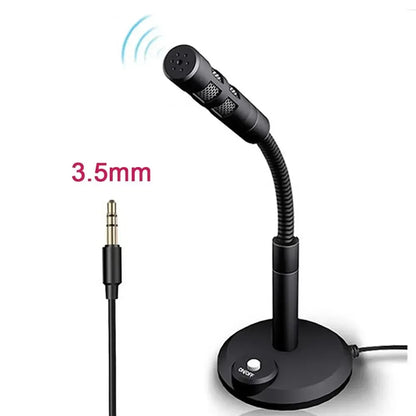 Purilite Select | USB Desktop Microphone | 3.5mm + USB Omnidirectional PC Mic | Gooseneck Condenser Mic for Gaming, Recording, Chatting & Meetings