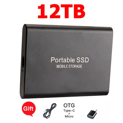 Purilite Select 16TB Portable SSD USB-C External Solid State Drive | High-Speed USB 3.1 Storage Drive for Laptop, Desktop, Mac & Android File Backup