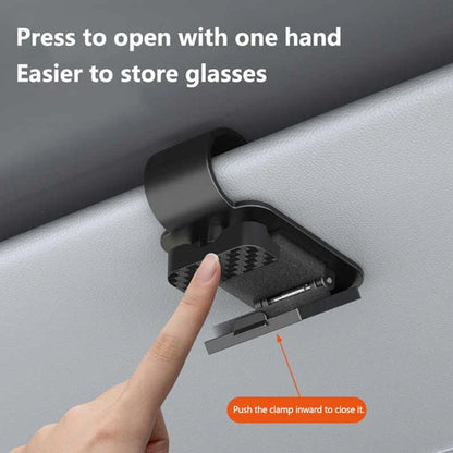 Purilite Select Car Sunglasses Clip Sun Visor Glasses Holder Card & Ticket Storage Clip for Secure Vehicle Organization, Universal Interior Accessory