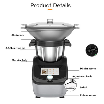 Purilite Select Smart Cooking Machine 110V/220V Multi-Functional Kitchen Robot Electric Food Processor Auto Chef - PuriLite
