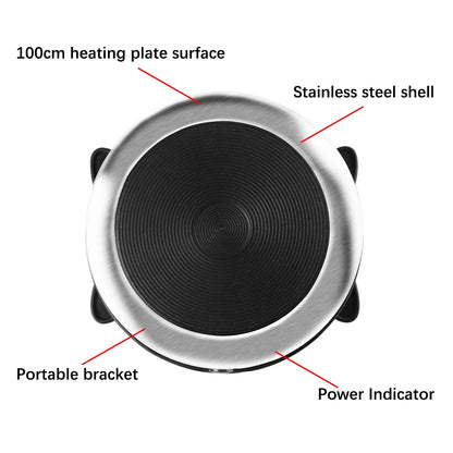 Purilite Select 500W Mini Electric Heater Stove – Multifunctional Hot Plate for Milk, Water & Coffee (EU Plug)