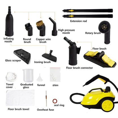 Purilite Select 2000W High-Temperature Steam Cleaner for Car Interior, Floors, Kitchen & Home Deep Cleaning - PuriLite