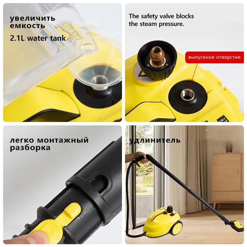 Purilite Select 2000W High-Temperature Steam Cleaner for Car Interior, Floors, Kitchen & Home Deep Cleaning - PuriLite