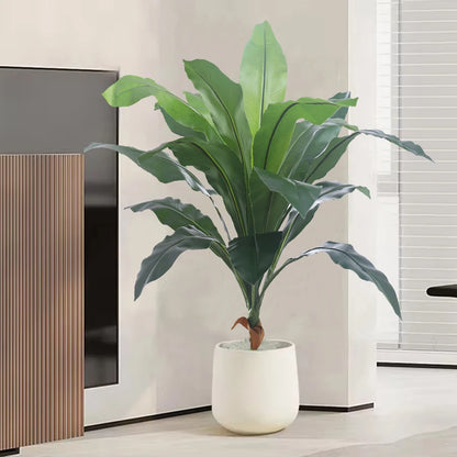 Purilite Select 75CM Artificial Banana Leaf Plant – Real Touch Tropical Palm Tree for Indoor Outdoor Home, Garden, and Event Decor - PuriLite