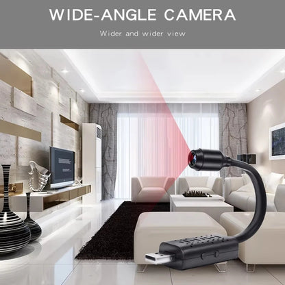 Purilite Select Mini WiFi Security Camera with Motion Detection, Flexible Lens Cable, USB Powered HD Indoor Monitoring Device
