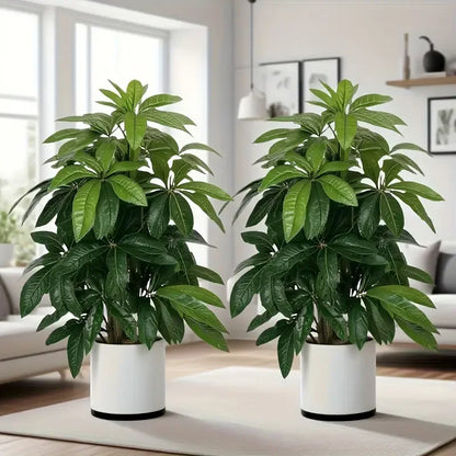 Purilite Select Large Artificial Money Tree – Realistic Green Faux Palm Plant for Outdoor Garden, Balcony, Porch, Wedding, and Party Decor - PuriLite