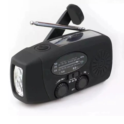 Purilite Select Portable Multifunctional Hand Crank Dynamo Solar Powered Weather Radio