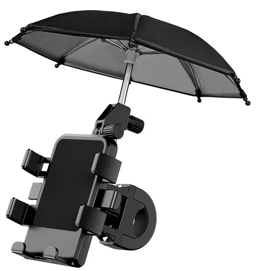 Purilite Select Motorcycle Phone Holder with Rainproof Sunshade Cover – Universal Handlebar Mobile Mount Stand for Bicycle, Scooter, and Outdoor Riding - PuriLite